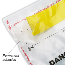 Pochette biohazard avec adhésif permanent pochette-biohazard-adhesif-permanent-enveloppe-scellée