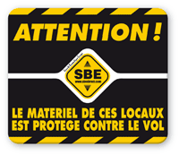 autocollant dissuasion sbe