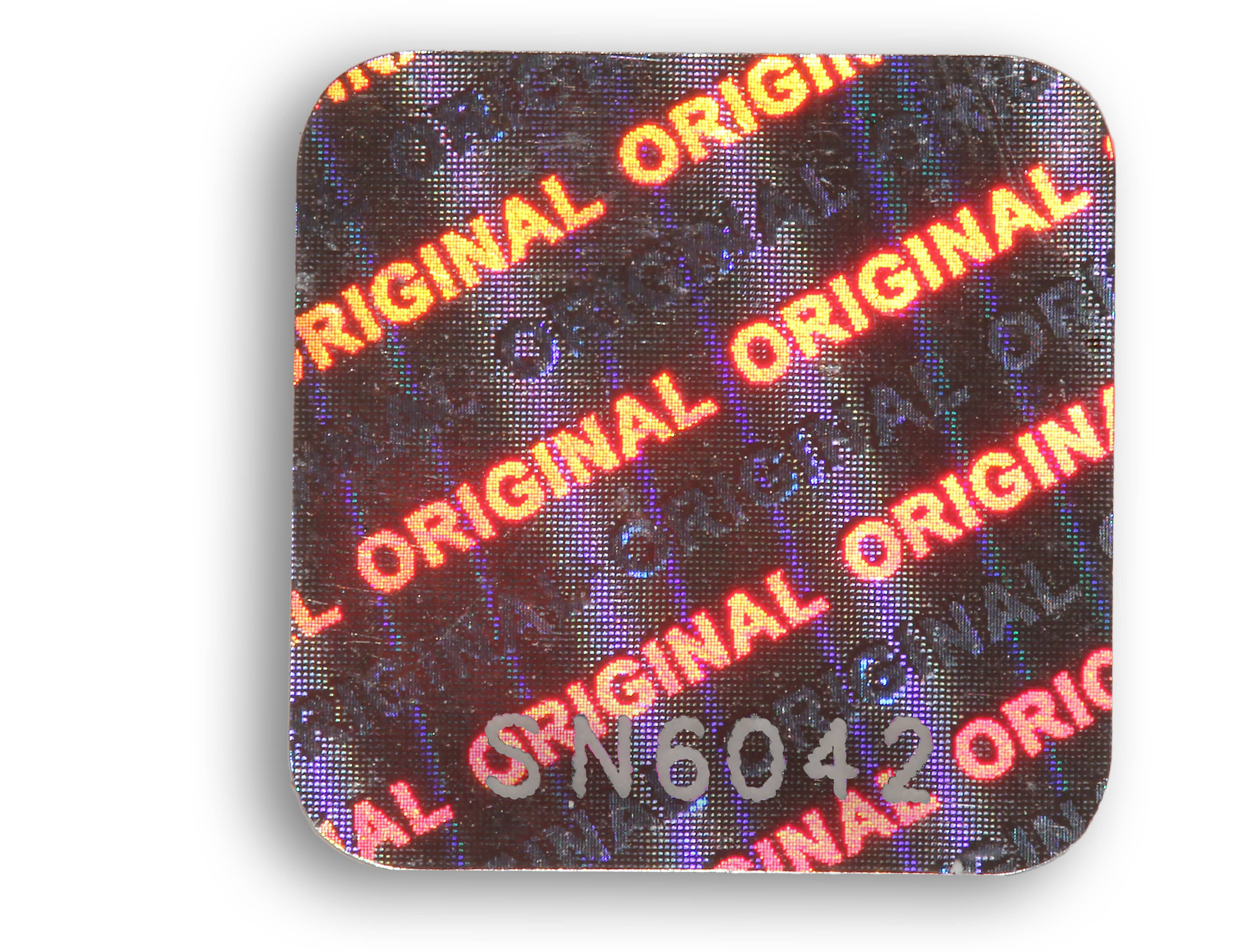 25 mm x 20 mm Grande Sécurité Hologramme Stickers étiquettes numérotées GARANTIE D/'ORIGINE